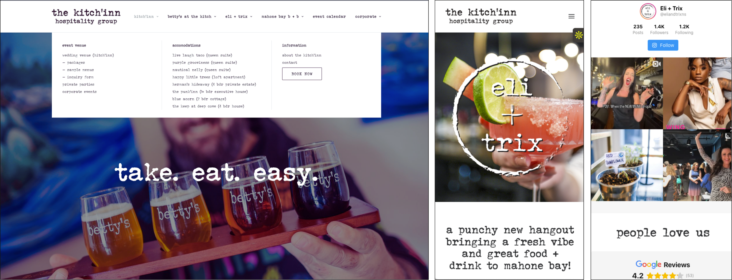 Kitch'inn web pages